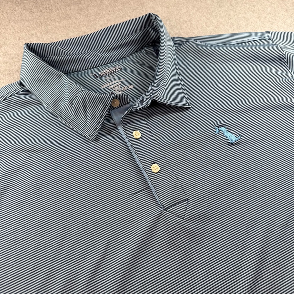 NWT Local Boy Outfitters Palms Polo Blue Striped‎ Embroidered Logo 3XL